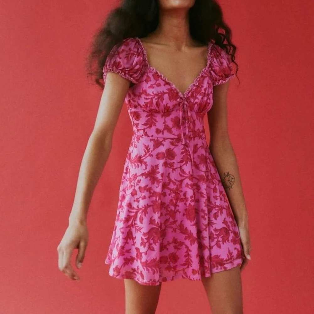 Urban Outfitters Pink Floral Dress